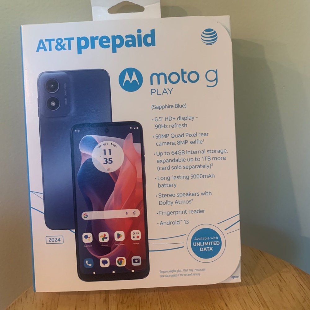MOTO G Play AT&T Prepaid Phone - Brand New Sealed